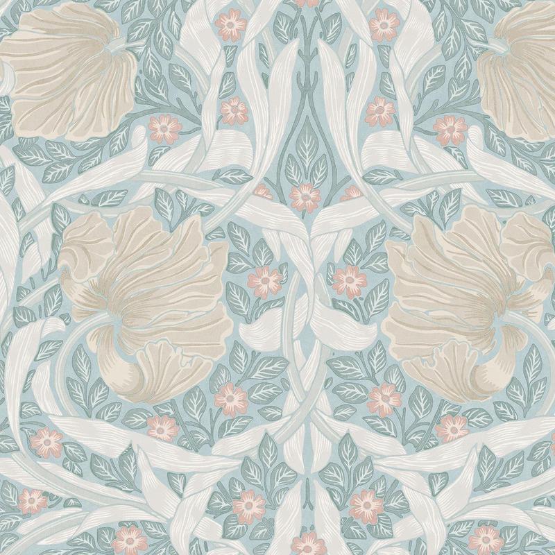 Hornbeam Wallpaper – Dix Blue – 5007 – Farrow & Ball – Dix Blue ...